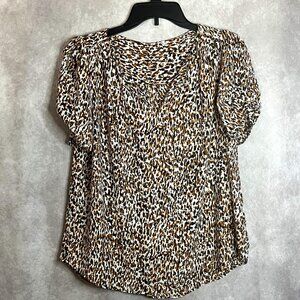 Women's printed blouse size m